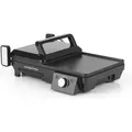 GOURMETmaxx Tischgrill Vario 2in1 2000W schwarz - Schwarz