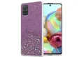 Cadorabo Handyhülle für Samsung Galaxy A71 5G Hülle Samsung Galaxy A71 5G, Flexible TPU Silikon Handy Schutzhülle - Hülle - mit Glitzer