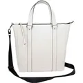 CINQUE Leder Schultertasche Diane Shopper Cream White weiß - Weiß