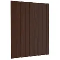 vidaXL Dachpaneel 36 pcs Braun 60 x 45 cm Verzinkter Stahl, Moderne, langlebige Dachlösung aus Stahl für rechteckige Dächer – innovative verzinkte Paneele für DIY-Projekte und gewerbliche Anwendungen