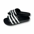 Adidas Adilette Aqua Slide Schwarz weiß Schlappe Badelatschen Sauna Gr. 42