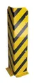 Schulte Lagertechnik Rammschutzecke L-Form für Palettenregale, H 800 mm, gelb/schwarz 657303
