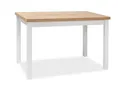 Esstisch Adam 100x60 cm Eiche Lancelot Laminat weißes MDF Gestell 4 Pers.