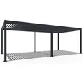 Weide Elektrische Deluxe Aluminium  Pergola 3,6 x 7,2 M mit LED