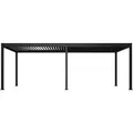 Weide Pergola Deluxe Elektrisch Pavillon Terrassenüberdachung Alu LED 3,6x7,2 M, BxTxH: 720x360x255 cm grau 720 cm x 255 cm x 360 cm