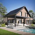 Weide E-Deluxe Pergola Lamellendach freistehend | wasserdichte Terrassenüberdachung motorisiert mit App, LED-Beleuchtung & Regenrinne