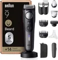 Braun Bartschneider Braun Barttrimmer Series 9 BT9565, Elektrischer Bartschneider Herren + 14 Barber-Tools, 52 Längen