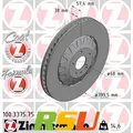 2x Zimmermann Bremsscheibe FORMULA Z 100.3375.75 Höhe 57 mm Lochkreis 112 mm