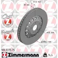 ZIMMERMANN 2x Bremsscheibe vorne Ø399.5 mm belüftet für VW Touareg CR7 3.0 TDI