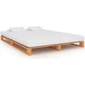 vidaXL Palettenbett Braun Kiefernholz 140x200 cm - Bettgestell - Bettgestelle - Bettrahmen - Bett - Braun