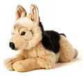 Deutscher Schäferhund, liegend  45 cm Länge  PlüschHund, Haustier  Plüschtie...