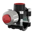 Flamco T-plus Temperguss DN50 2 x 1 1/4 Gusseisen, für stahlrohre 90650
