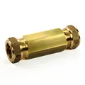 Messing Reparaturkupplung 15 x 15 mm Reparaturmuffe für Kupferrohre