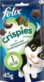 FELIX 8er Pack Crispies Katzensnack Knuspermix Lamm Gemüse Katzen 8x45g