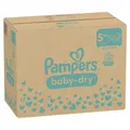 Procter & Gamble Service GmbH Pampers Baby Dry 5+ Junior Plus Windeln, 12-17 kg, Babywindeln für Auslaufschutz die ganze Nacht, 1 Monatsbox = 168 Windeln 8006540785119