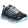 CMP Rigel Low WP (Trekking, wasserdicht) dunkelblau/aquablau Kinder Wanderschuh blau 40 EU