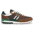 Pepe Jeans für Herren. PMS400010 Kingston College Leder Turnschuhe braun (41), Wohnung, Schnürsenkel, Lässig