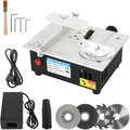 Vivitar Tischkreissäge Tragbare elektrische Minisäge, kompakt DIY-Schneidewerkzeug, Schneidemaschine mit einstellbarer Schnitttiefe, Tragbare Tischkreissäge für Schule und Zuhause, multifunktional anhebbare Klinge einstellbare Geschwindigkeit