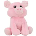 Kögler 76902 - Labertier Schwein Moritz, ca. 20 cm groß, nachsprechende Plüschfigur mit Wiedergabefunktion, plappert alles witzig nach und bewegt sich