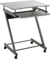 HAKU Computertisch auf Rollen anthrazit - MDF, Metall, B/H/T: 60x75x49 cm