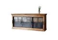 baario TV-Board Lowboard HOXT Industrial Metall, TV-Board massiv Mangoholz & Eisen
