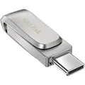 SanDisk USB-Stick Ultra Dual Drive Luxe, 128 GB, bis 150 MB/s, USB und USB-C 3.0