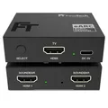 FeinTech AX421 HDMI eARC Switch 1 TV x 2 Soundbar - nutze 2 Soundgeräte an einem TV