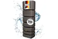 4rain Regentonne SLIM WOOD DECOR Wandtank 350 Liter darkwood