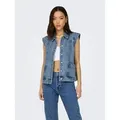 ONLY Jeansweste ONLKENNEDY SL DNM WAISTCOAT BJ NOOS blau XS (34)
