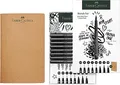 Faber-Castell 267102 - Sketch Set 9-teilig, mit Skizzenbuch und Tuschestifte Pitt Artist Pen