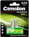Camelion 17408203 - Always Ready Ni-MH Batterien AAA / HR03, 2 Stück, Kapazität 800 mAh, wiederaufladbar, für elektronische Geräte zur Sicherstellung einer optimalen Energieversorgung
