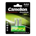 2x Akku 1,2V 800mAh Micro AAA HR03 NiMH Ready to Use Always Ready Camelion