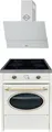 GURARI GCH E 612 Cr r Induktions Standherd + GCH 268 WH 8 Prime Dunstabzugshaube 80cm
