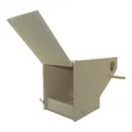 Ablauf Nistkasten für Sittiche - 40 x 20 x 25 cm Loch Ø 6cm - Brutkasten