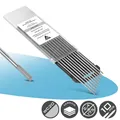 10 x Wolframelektroden 2,4 Grau AC DC Schweißen Stahl Edelstahl Aluminium Kupfer