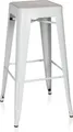 hjh OFFICE Barhocker VANTAGGIO HIGH Metall Hocker bis 150 kg belastbar Sitzhöhe 77 cm