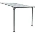 Home Deluxe - Vordach Haustür Cubis L - 294 X 150 Cm Anthrazit Größe L Haustürüberdachung Vordach Terrassendach Dach
