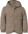 ENGEL Baby Jacke mit Kapuze Wollfleece, 62-68/62/68, walnuss Melange