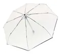 Knirps A.200 Medium Duomatic Regenschirm Transparent transparent schwarz Neu