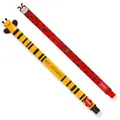 LEGAMI - Set mit 2 Gel-Radierstiften, Motive Ladybug und Biene, Kugel am Ende zum Entfernen der Tinte, Schwarz, und Rot, Temperaturempfindlich, Spitzendurchmesser 0,7 mm (Summer Vibes)