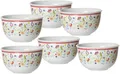 Ritzenhoff & Breker Müslischale Doppio Shanti, Porzellan, (Set, 6-tlg), Geschirr-Set, Paisley-Blüten-Dekor