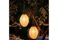 Spetebo LED Solarleuchte LED Solar Lampion - Garten Deko Beleuchtung warm weiß, Solar betrieben, LED fest integriert, warm weiß, Automatische Einschaltung bei Dämmerung