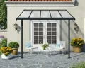 Palram-Canopia Terrassenüberdachung SIERRA 3x3.05 (299x314cm) grau 6mm HKP klar