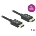 DELOCK 85384 - High Speed HDMI Kabel, koaxial, 8K 60 Hz, 1,0 m