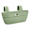 elho Vibia Campana Easy Hanger L 46 - Übertopf für Balkon & Außen - Ø 46.0 x H 26.5 cm - Grün/Pistazien Grün