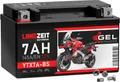 Langzeit Gel Motorradbatterie YTX7A-BS 7Ah 12V