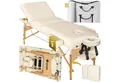 tectake Massageliege 3 zonen tisch Somwang mit extra dicker Polsterung (Set, 1-St., mit Tragetasche), weich gepolstert, belastbar bis 250 kg