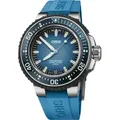 Oris Aquis Pro 4000m 01 400 7777 7155-Set - blau,blau mit goldfarbenen Streifen - 49mm