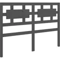 vidaXL Kopfteil Grau 125,5x4x100 cm Massivholz Kiefer 818032