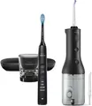 Philips Cordless Power Flosser HX3886/43 DiamondClean 9000, Erwachsener, Schallzahnbürste, Tägliche Pflege, Tiefenreinigung, Zahnfleischpflege, Whitening, Schwarz, Ergonomisch, Akku